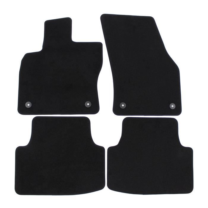 Tapis de sol - Seat - Leon 3 - 2012-2020 - 4 pièces - Velours imperméable - Antidérapant