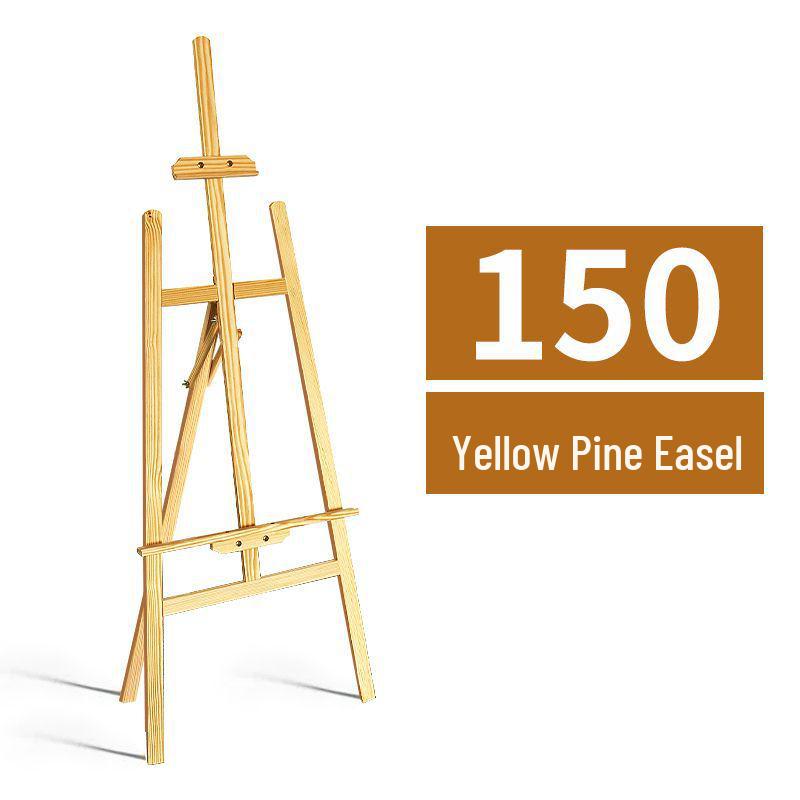 Art Student Drawing & Sketching Set: Solid Wood Folding Easel with Child's Board