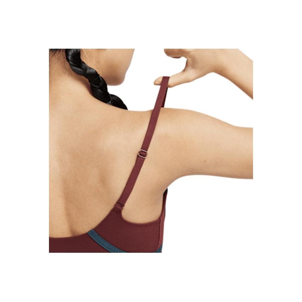 Nike Dri-Fit Convertible One Series Quick-Dry Soft Low-Intensity Support Sports Bra Women Underwear Dark-Team-Red HF5367-619