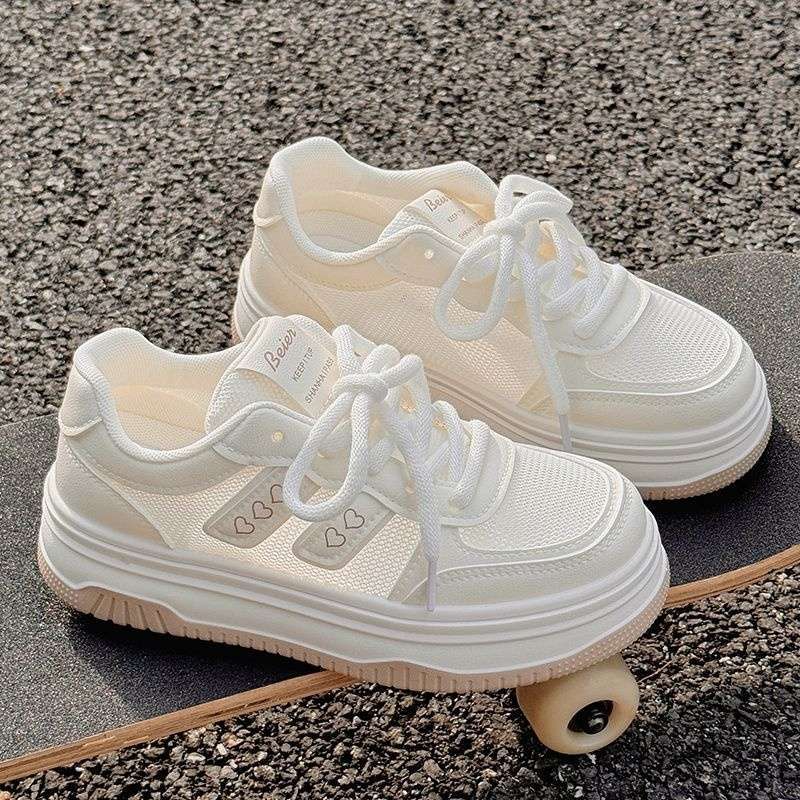 Summer Women's Shoes Little White Shoes Women's Skirt 2025 New Popular Mesh Shoes Breathable Mesh Casual Shoes Sports Shoes