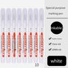 1/3Pcs White 20mm Deep Hole Long Nib Head Markers Pen Set for Metal Waterproof Bathroom Woodworking Decoration Multi-Purpose