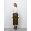 Gu By Uniqlo Faux Leather Pencil Skirt