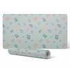Modern Protective Keyboard Mat Leaves On a Pastel Background 90X45 Cm