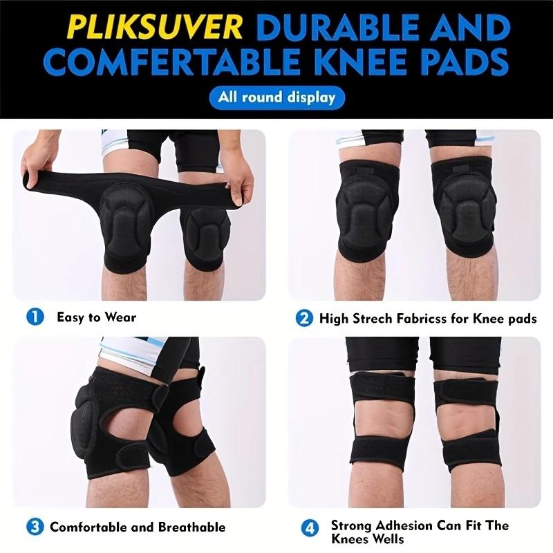 Unisex Thickened Turtle Shell Knee Elbow Pads for Dance Protection Gardening Roller Skating Ice Skating Kneeling Protection