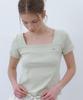 CLUNY Line Point Half Sleeve T-Shirt - Green