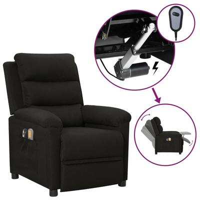 Vidaxl Electric Massage Chair, Black, Fabric