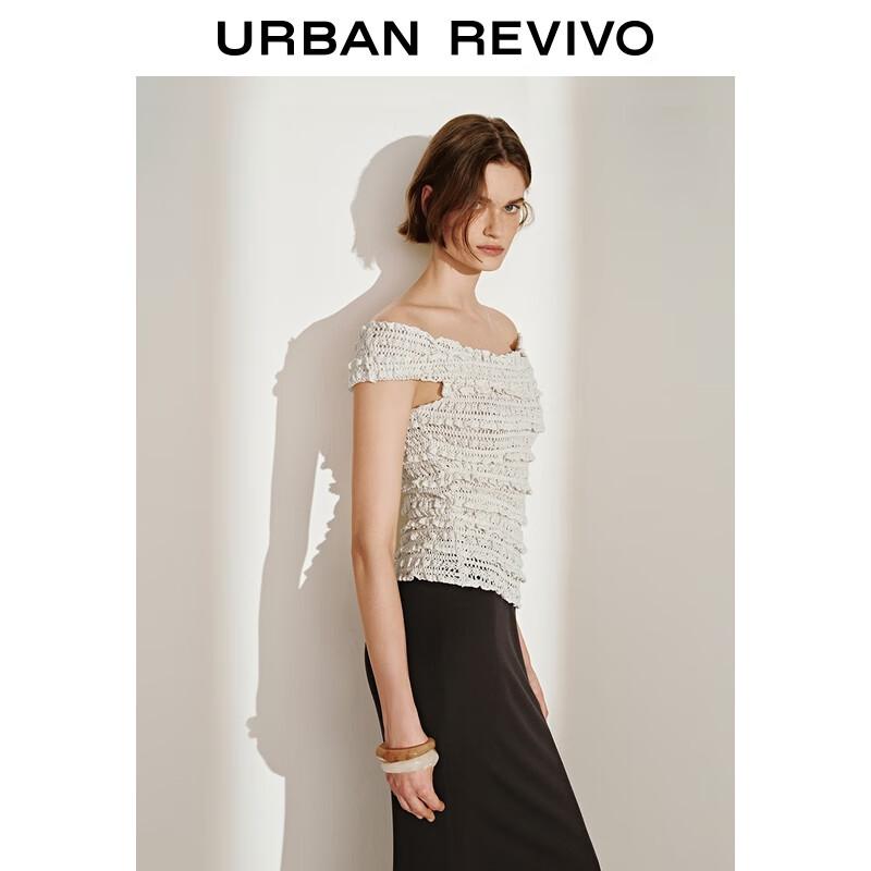 UR Women's Ballet Style Off-Shoulder Knit Top