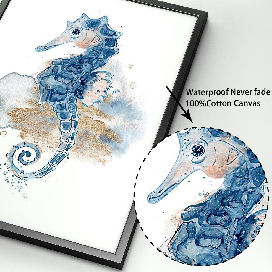Seahorse Octopus Manta Ray Whale Jellyfish Wall Art Canvas Painting Nordic Posters And Prints Wall Pictures Baby Kids Room Decor
