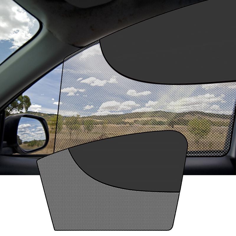 Magnetic Car Personality Sunshades Double Layer Auto Black UV Protection Film Car Window Mesh Sunshade Cover Auto Glass Curtain