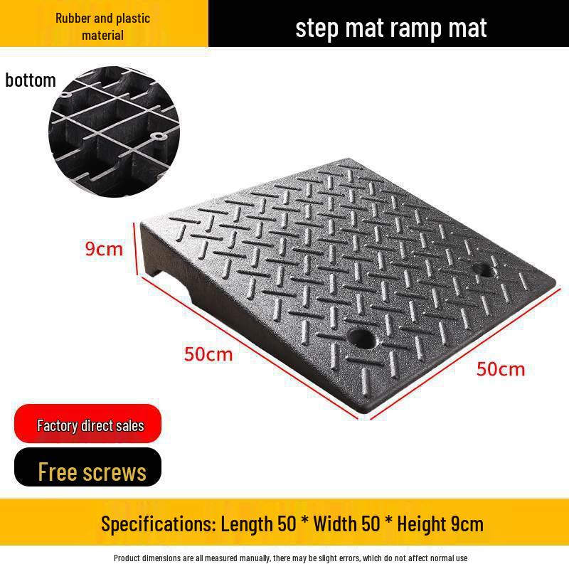 Heavy-Duty Rubber/Plastic Curb Ramp & Speed Bump Pad