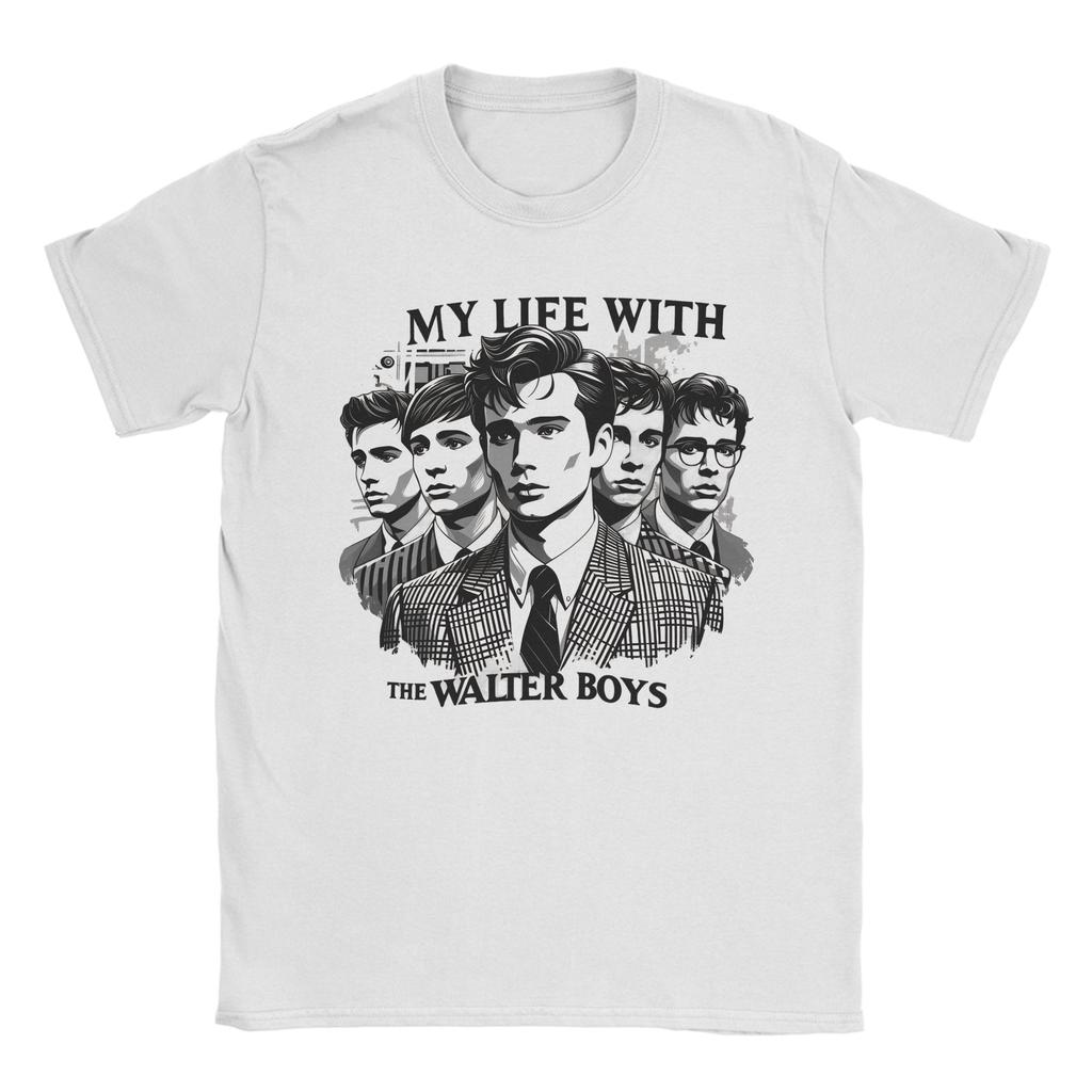 T-shirt Unisex My life with the walter boys 100% Cotone Abbigliamento Creativo Manica Corta Girocollo Magliette Regalo di Compleanno T-shirt