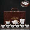 Premium Gold-Inlaid Jade Dragon Kung Fu Tea Set