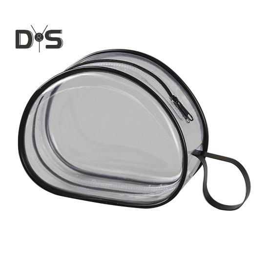 

Сумка-накладка на грудь, прозрачная сумка для бюстгальтера, застежка-молния, водонепроницаемая косметичка, сумка для хранения ювелирных изделий, компактный органайзер для поездок, кемпинга, спортзала чёрный