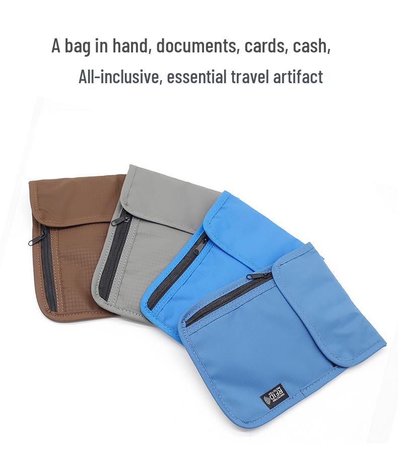 RFID Blocking Anti-Theft Lanyard Bag for Keys & Passport