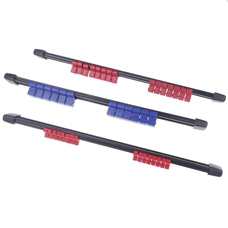 ABS-hylsor Organizer Hållare Brickor För Verktygslådor, 1/4 , 3/8, 1/2, Bärbar Monterbar Glidande Ställ Hylsa Rälsställ Verktyg