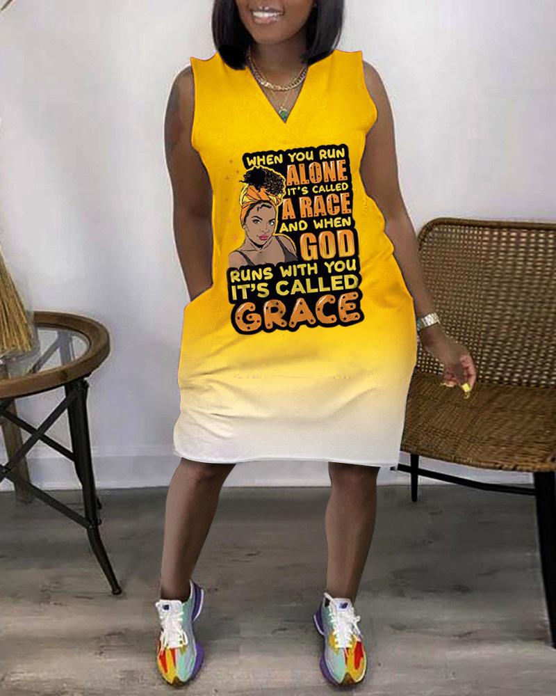Foreign Trade Cross-border 2026 New Cross-border 3D Printing Outdoor Fashion Casual Loose Large Size Women's V-Neck Sleeveless