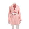 Zweiteiliges Anzugset - Outfit mit kurzem Rock und Blazer
