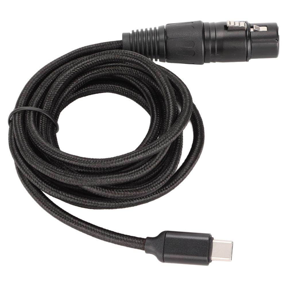 Plug and Play USB C to XLR Female Cable HIFI USB Mic Recording Cable  Laptop