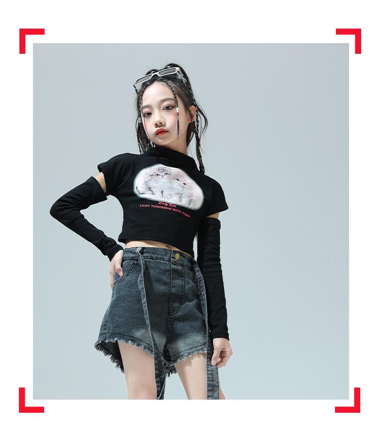 Girls' Trendy Hip Hop Jazz Dance Costumes - Sweet & Cool Street Performance Outfits