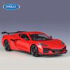 Welly 1/24 Scale  2023 Chevrolet Corvette Z06 Alloy Sports Car Model Diecast Racing Car Vehicles Model Simulation Collection Kids Gifts