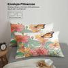 3pcs Single Size Bedding Sets 3D Printed Watercolor Floral Duvet Cover With 2 Pillowcases Dormitory Bedroom For Students Girls