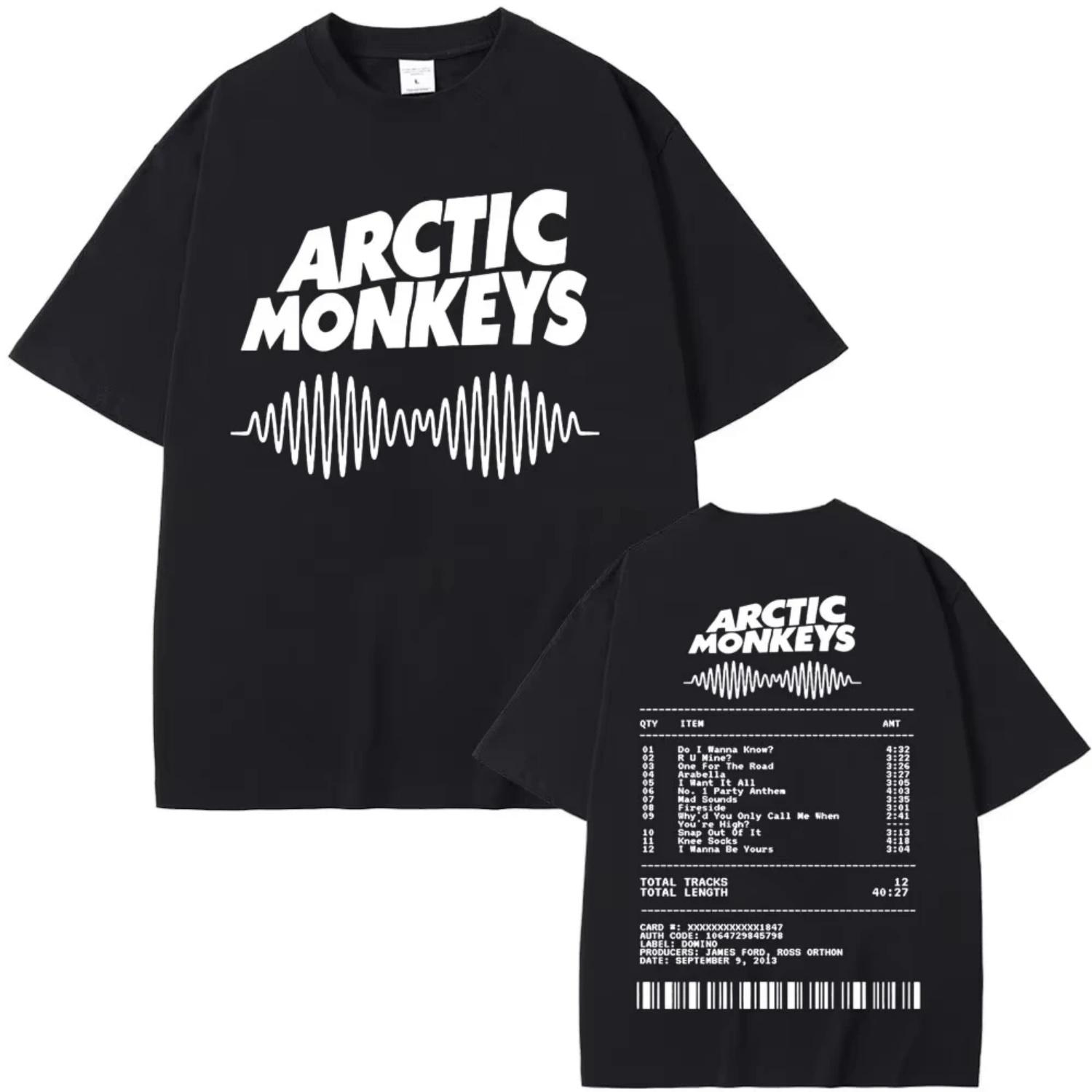 

Arctic Monkeys Music Album Graphic T-shirt Men Women Vintage Hip Hop Street Style T Shirts Cotton Casual T Shirt S разноцветный