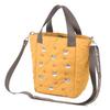 [Kusuguru Japan] Water-Repellent Quilted Polyester Tote Bag, 2-Way, Women's, Mustard