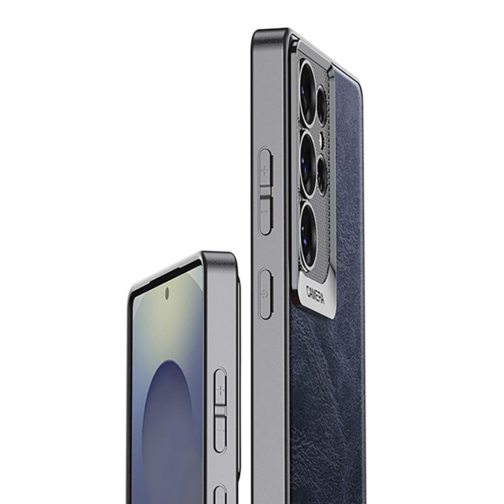 Pro pouzdro Samsung Galaxy S25 Ultra Odolné proti pádu Texturované Voskované PU kůží Potažené PC Kryt na telefon