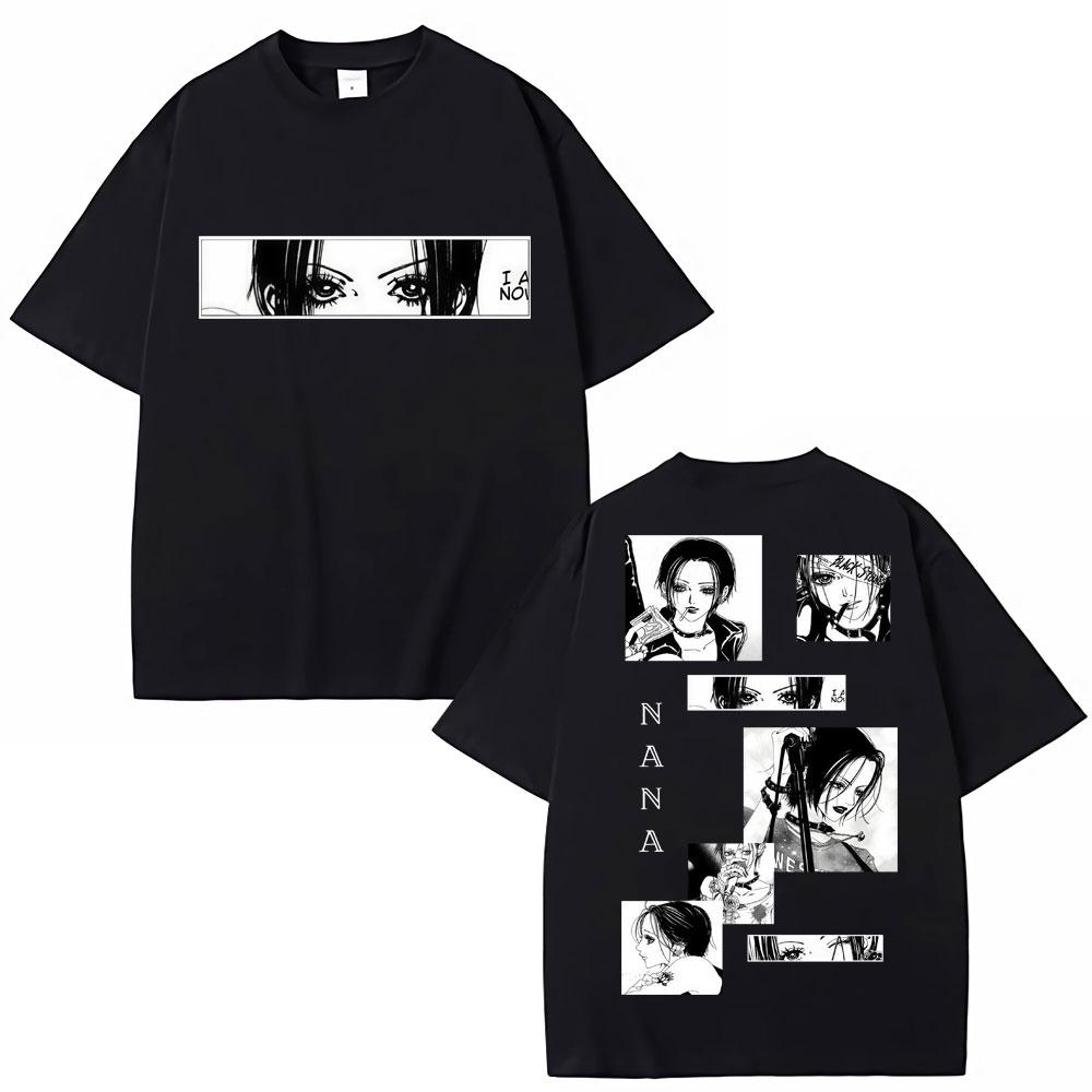 

Japanese Anime Nana Osaki Black Stones T Shirts Men Women Vintage Manga Short Sleeve Cotton Oversized Casual T-shirts S
