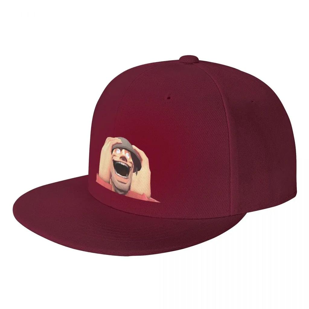 Unisex Baseball Hats Team Fortress TF Soldier Gmod Face Crazy Funny Meme RED Streetwear Sports Baseball Caps Cap Casquette