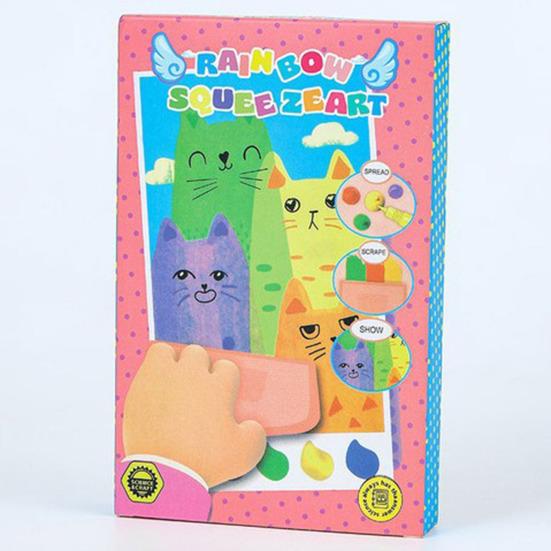Kit Arte Scratch Arcobaleno Set Carta Raschiabile Magica Arcobaleno per Bambini Cartoline Creative Fai-da-te Biglietti d'Auguri Personalizzati Giocattolo per la Motricità Fine