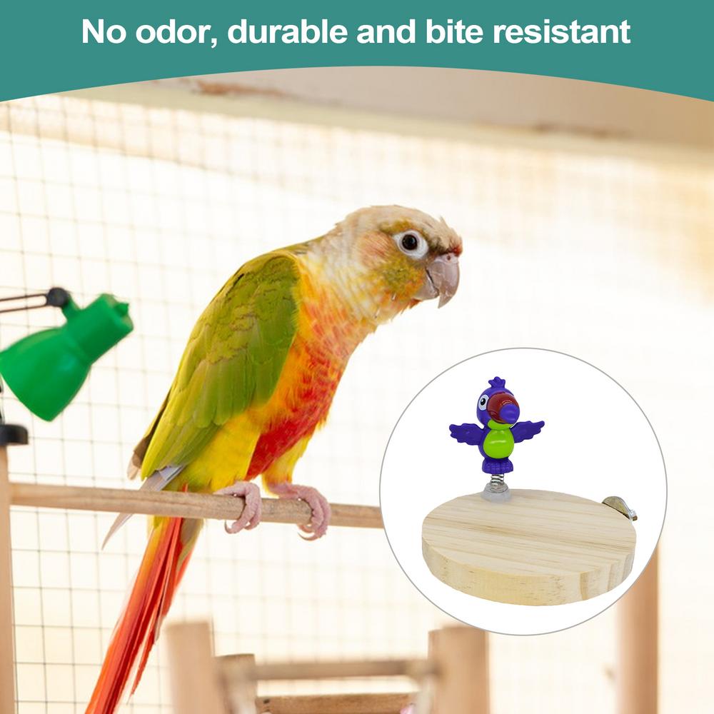 Parrot Stand Bird Cage Accessories Natural Chewable Enrichment Toy Playground Accessories For Conure Chicken Pigeon Indoor