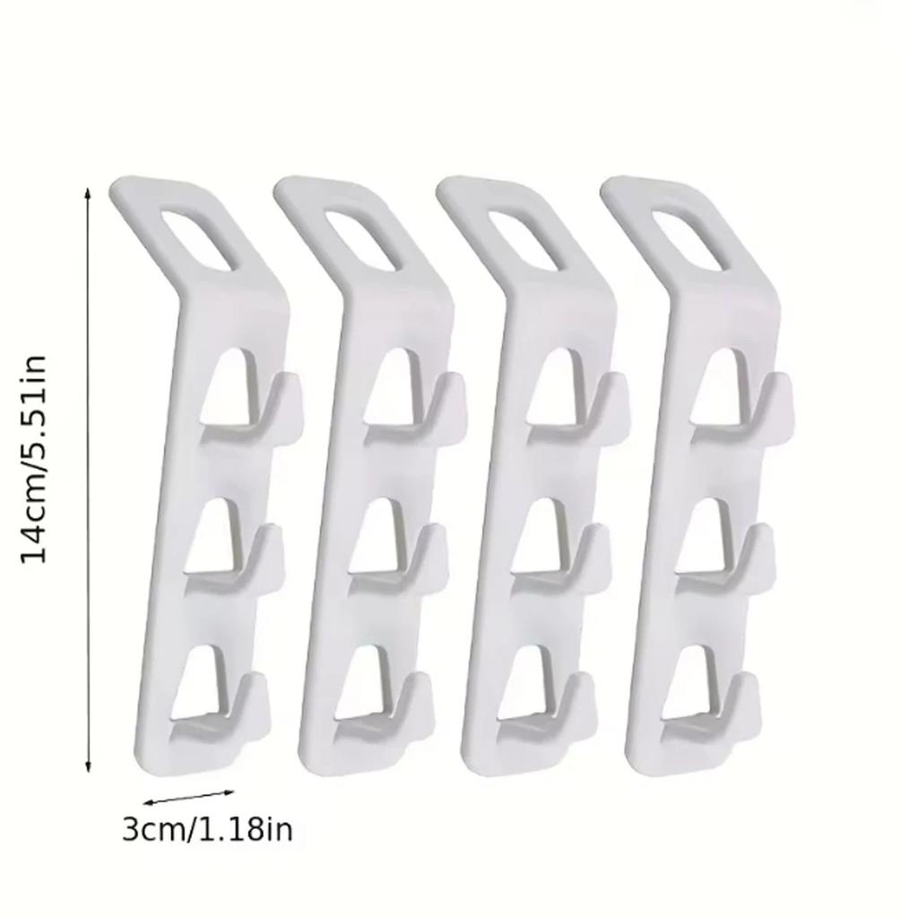 4/8/12pcs-Antislip Clothes Hanger Closet Organizer Storage Rack Holder Connection Hook Home Wardrobe Space Save Clothes Hanger