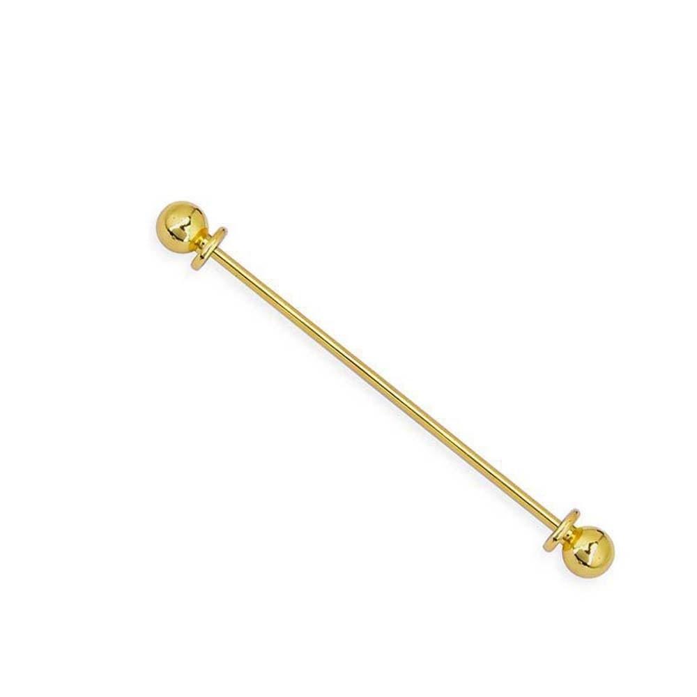 3 Stück Zylinder-Design-Anstecker für Hemdkragen Spiralverschluss Halsketten-Anstecker für Hemd Party