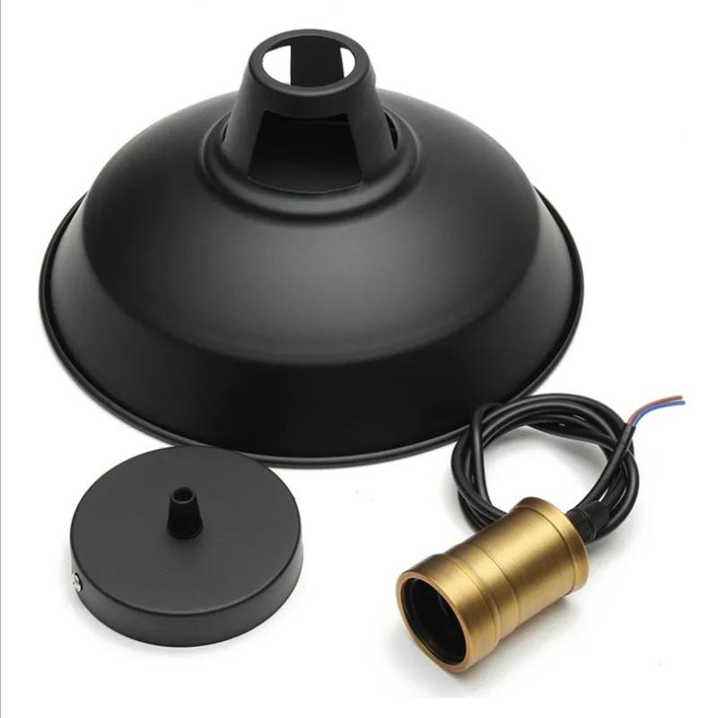 Candelabru din Fier Lampă suspendată Cafe Restaurant Retro Macaroon Candelabru mic Capac Lămpi suspendate Lumini LED