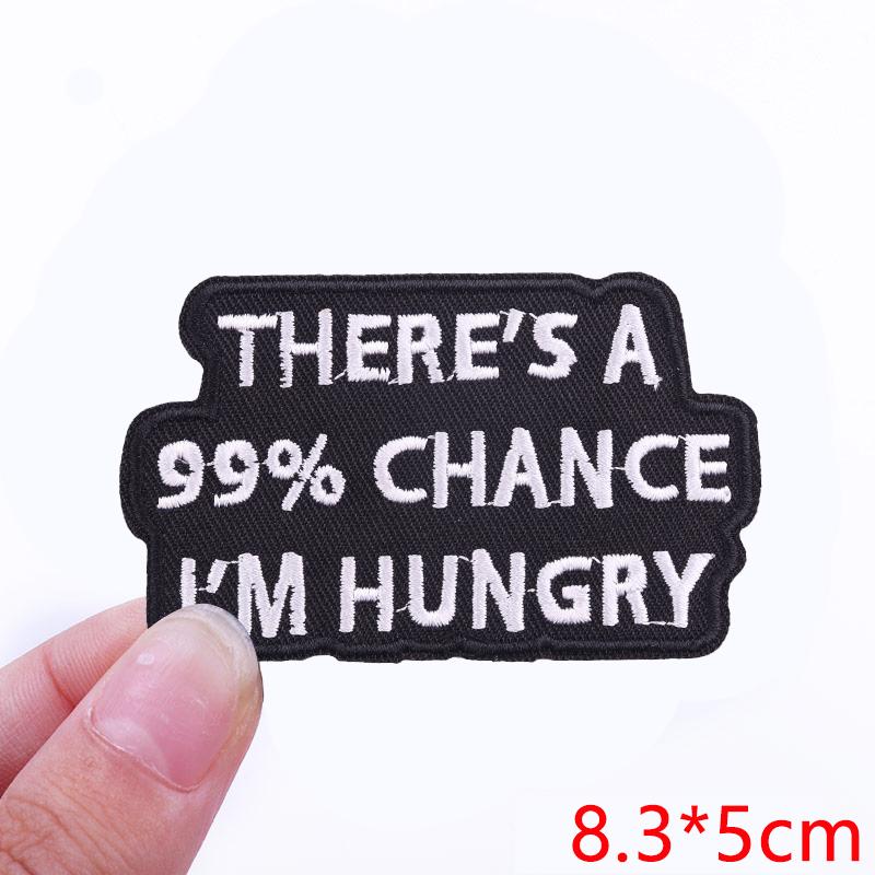 Hats Jeans Embridered DIY Letter Slogan Embroidery Sew Patch Iron On Patches For Clothing Thermoadhesive Patches Jackets DIY