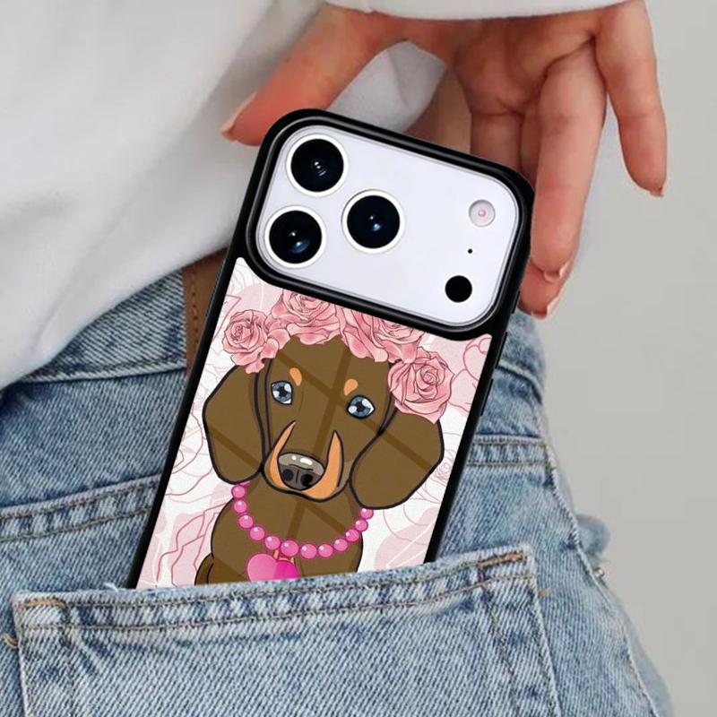 

DACHSHUND Phone Case for iPhone 16e 15 14 13 12 17 Pro Max Plus Air 17pro Cover Coque iPhone 14 Pro