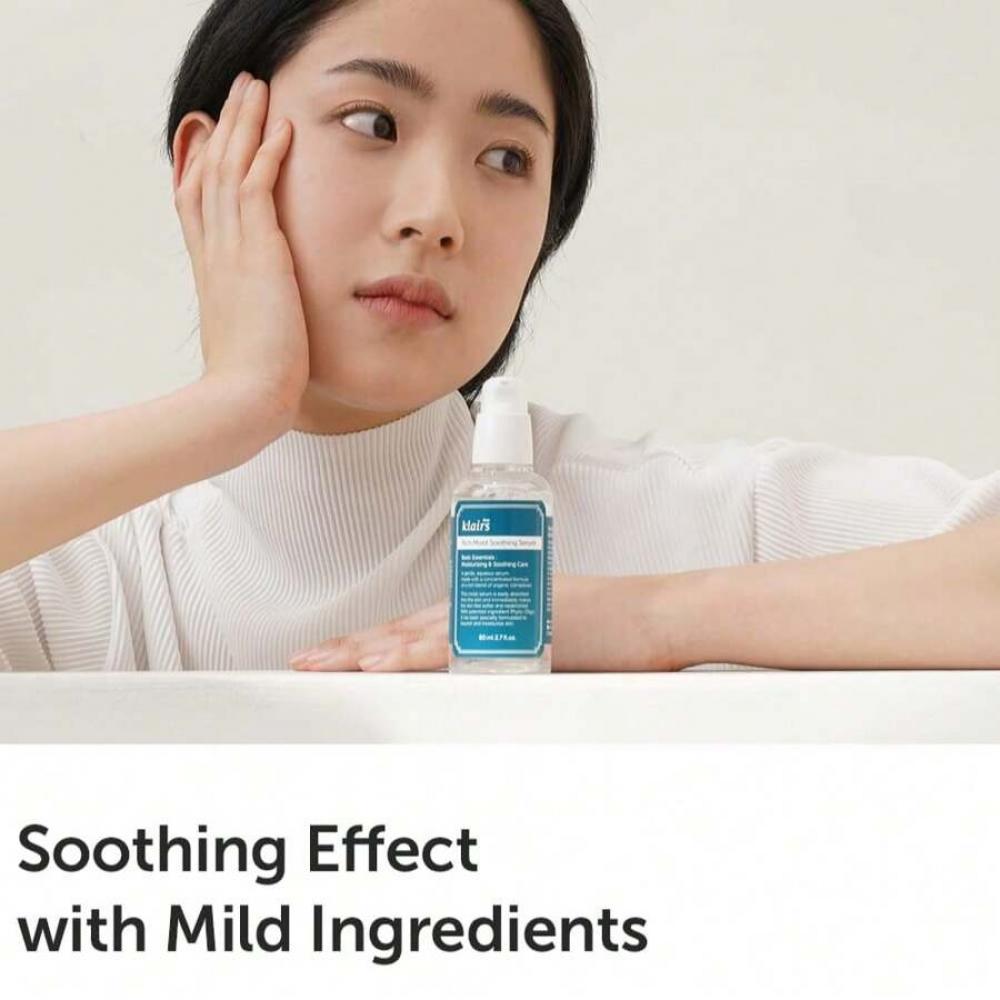 Dear, Klairs Rich Moist Soothing Serum 80 Ml, Instant Absorption, Non-Greasy, Hydration, Cooling, Basic Care, Unscented, Renewal