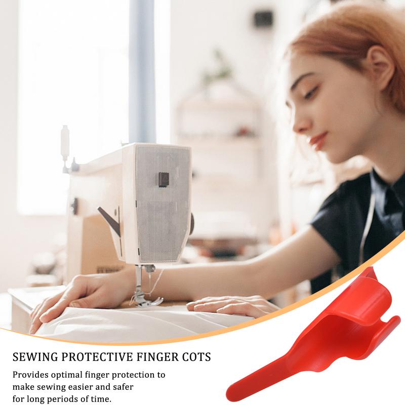 Sewing Finger Pusher Sewing Finger Protectors Thimble Finger Gloves Open Adjustable Design For Home DIY Hand Sewing