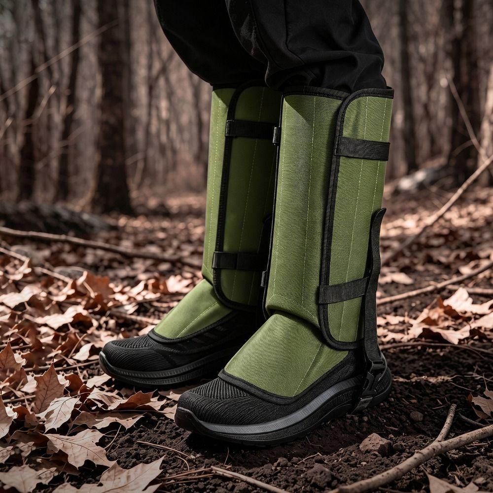 1 Pair Adjustable Strap Leg Guards Anti Scratch Snake Protection Gaiters Snake Gaiters for Farmers