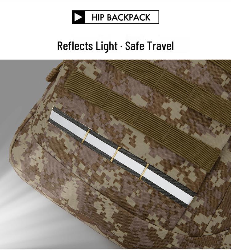 Large Capacity Men's Outdoor Sports Mountaineering Backpack - Camouflage Tactical School Bag
