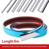 Car Chrome Body Strip, Bumper & Door Protective Moulding, 10mm/20mm Auto Styling Trim Sticker Exterior Decoration