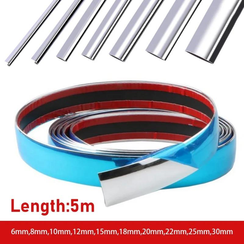 Car Chrome Body Strip, Bumper & Door Protective Moulding, 10mm/20mm Auto Styling Trim Sticker Exterior Decoration