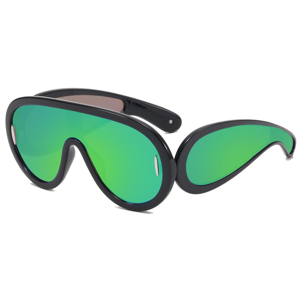 Superhot Eyewear 21906 Fashion 2023 One Piece Oversize Wave Mask Thick Sports Goggle Shades Sunglasses