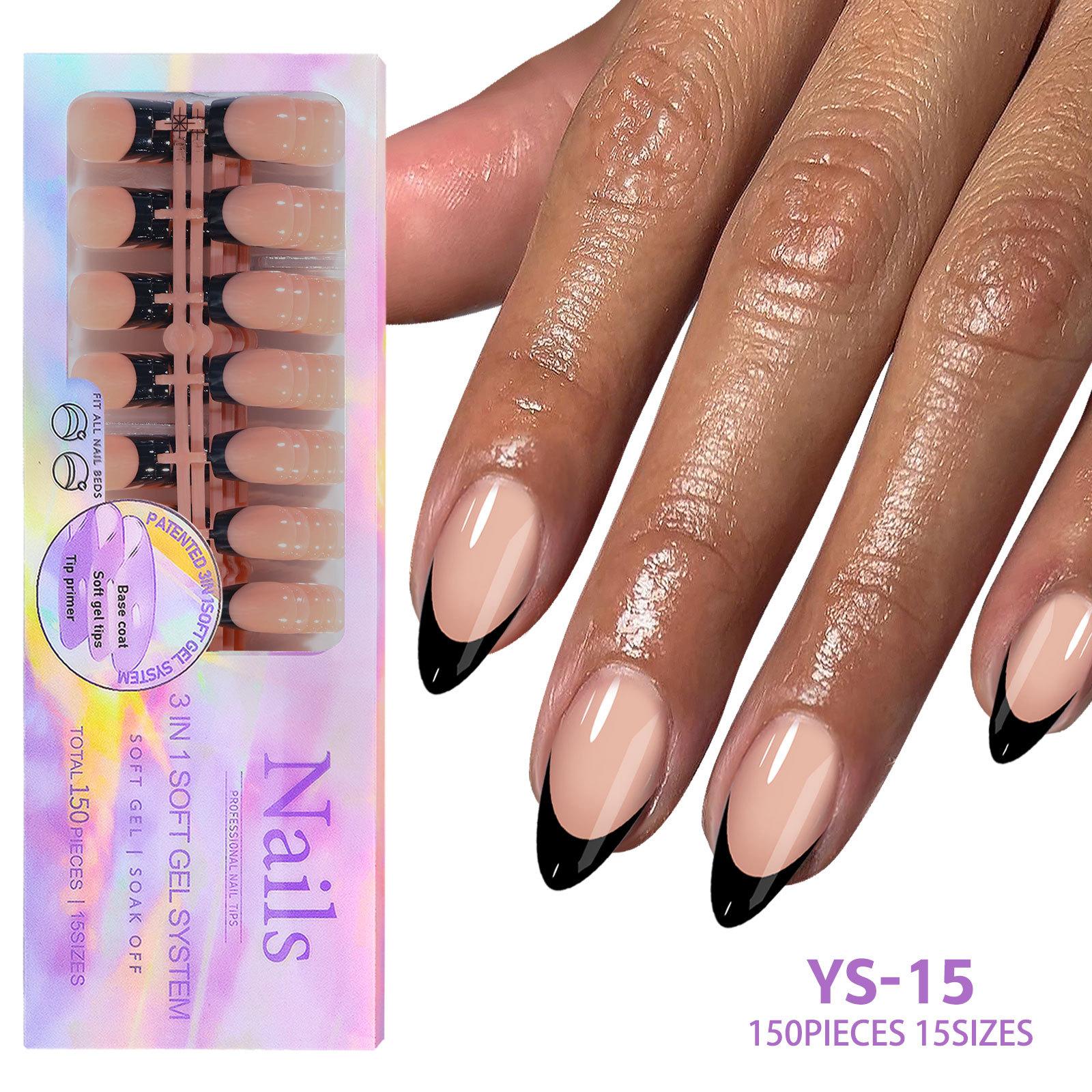 New Markless Wearable Nails Detachable Nail Art French Wearable Nail Art Fake Nail Patch