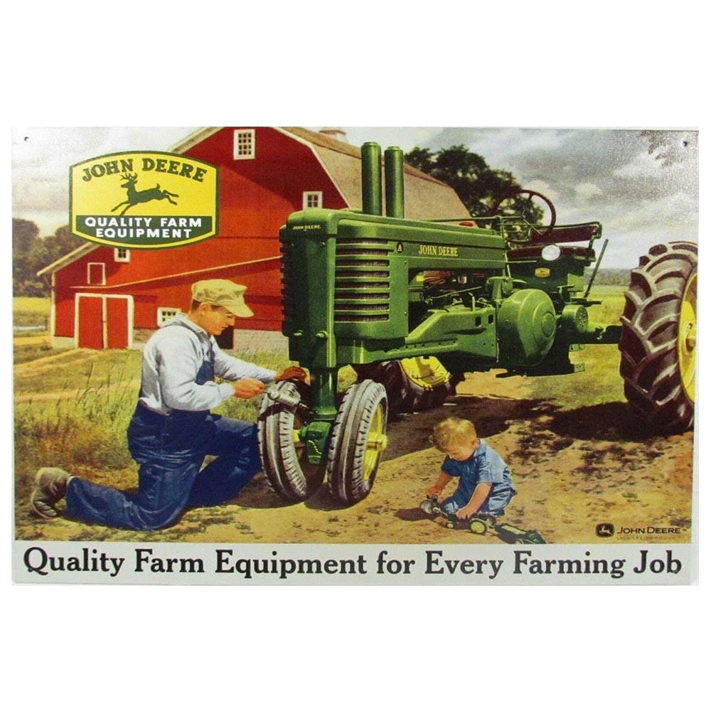 Vintage Machine Tractor Farm Metal Tin Sign Plate Pub Bar Decor Shabby Chic Plaque Retro Green Tractor Wall Decor Poster 30x20cm