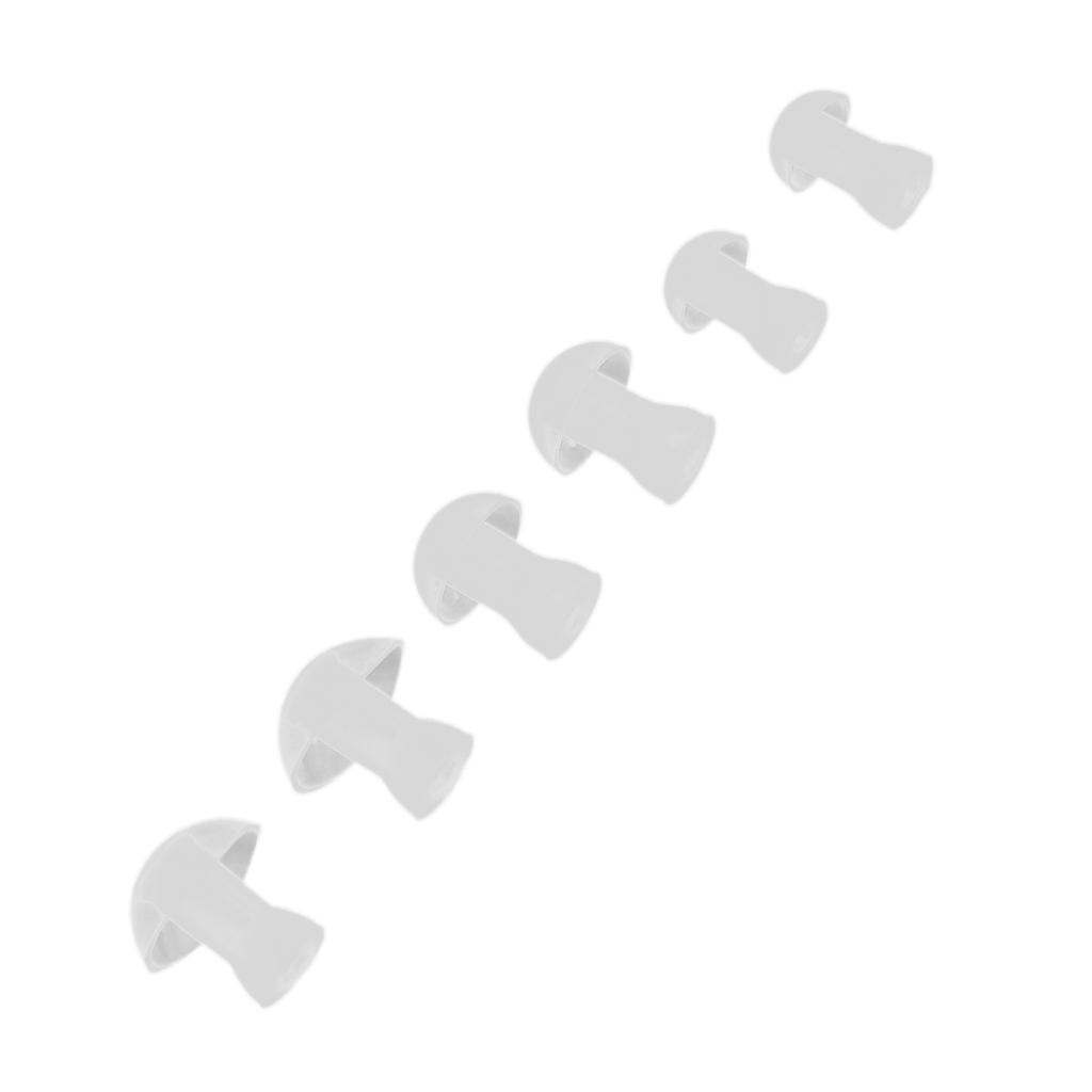 6pcs Hearing Aid Ear Tips Earplug Silicone Hearing Aids Buds Domes Ear Replacements