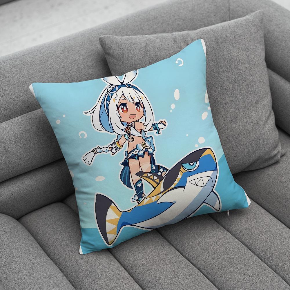 G-Genshin Impact Mualani Pillow Case Soft Cushion Cases for Farmhouse Sofa Decor Home Decorations and Protector