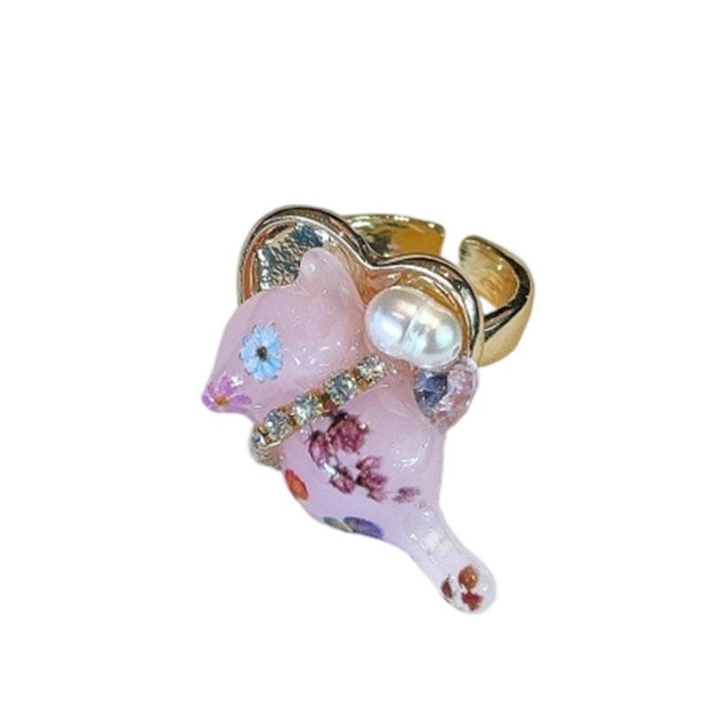 Зеленые лягушки Эмалированные штабелируемые кольца Прекрасные животные Украшения для детей и подростков Удобные сплавные дизайны