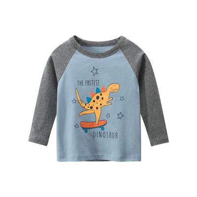 27kids Children's Autumn 2025 Korean-Style Boys' Long-Sleeved Bottoming T-Shirt